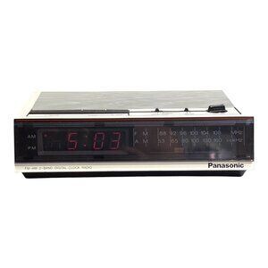 VTG Panasonic RC-6060 FM/AM Alarm Clock Radio Tested Working NO Yellowing